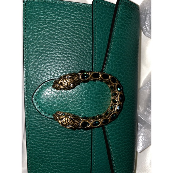 SOLD‼️ Gucci Green Dionysus Leather Super Mini - Picture 3 of 8